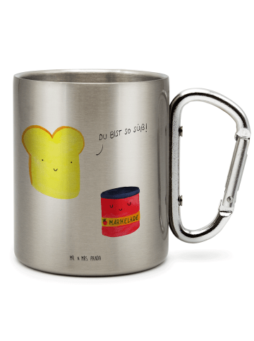 Mr. & Mrs. Panda Thermobecher Toast Marmelade ohne Spruch in Silber