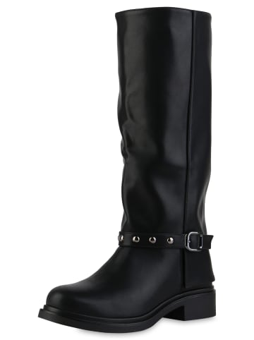 VAN HILL Bikerstiefel Scarlett in Schwarz