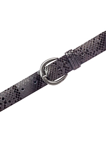 Tamaris Gürtel Leder in dark brown-gun metal