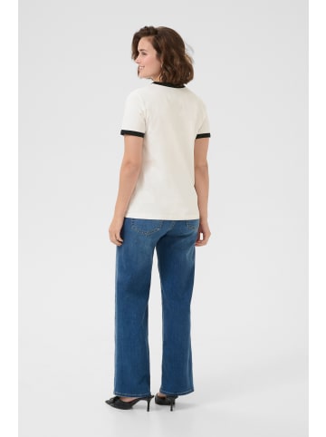 Kaffe T-shirt KAflora in Chalk