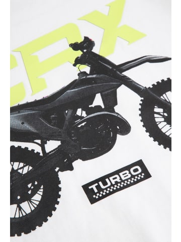 Coccodrillo T-Shirt mit kurzen Ärmeln in weiß