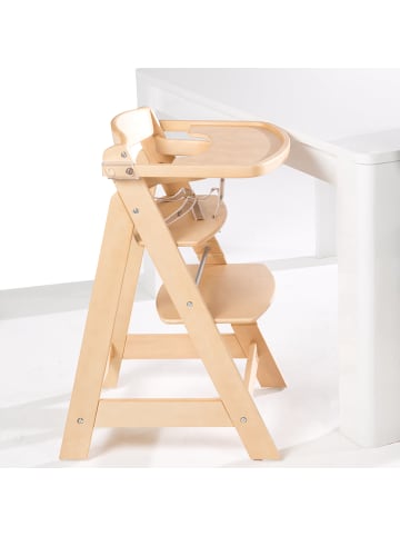 roba Treppenhochstuhl 'Sit Up FUN' - inkl abnehmbarem Essbrett & Bügel - Natur