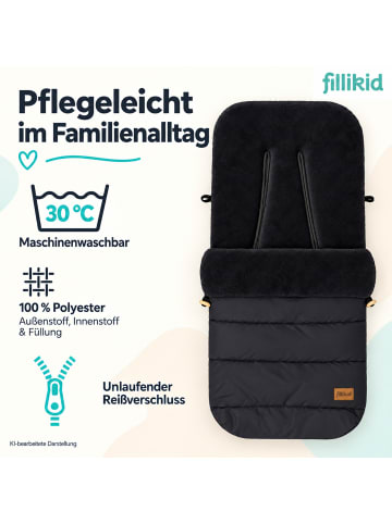 fillikid Winterfußsack Lanin Exklusiv in Schwarz