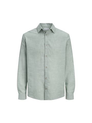 Jack & Jones Langarmhemd in Granite Green