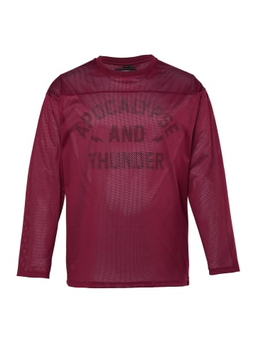 STHUGE Kurzarm T-Shirt in dunkel kirschrot