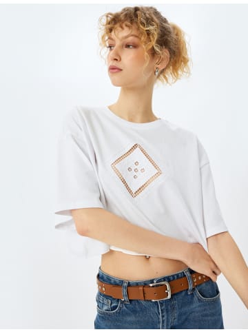 KOTON TSHIRT SS in Ekru