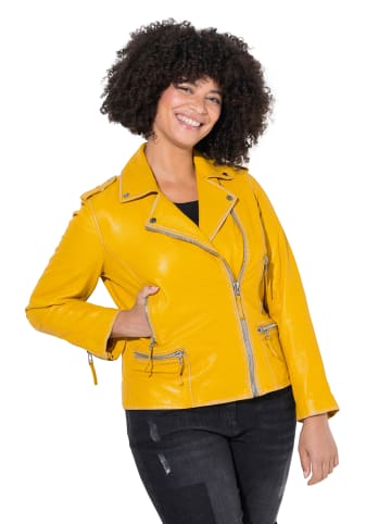 Angel of Style Lederjacke in zitrone