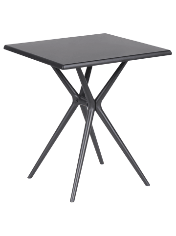 Beliani Esstisch PIAVE in Schwarz - (W) 70 x (H) 77 x (L) 70 cm