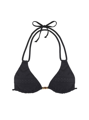 LASCANA Triangel-Bikini-Top in schwarz