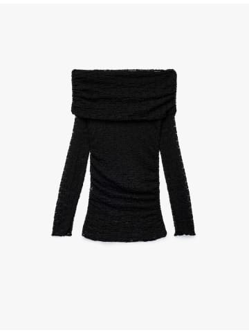 KOTON BLUSE LS in Schwarz