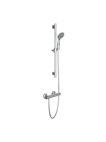 Franz Joseph Schütte AQUA 2 SAVE Stangenbrause-Set, Chrom, mit Thermostatarmatur