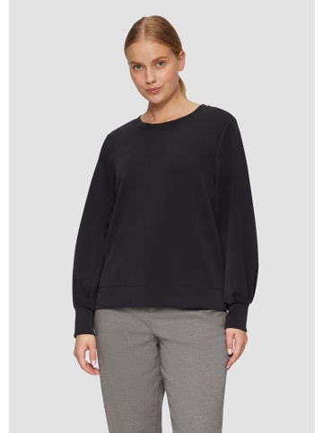 s.Oliver Sweatshirt langarm in Schwarz