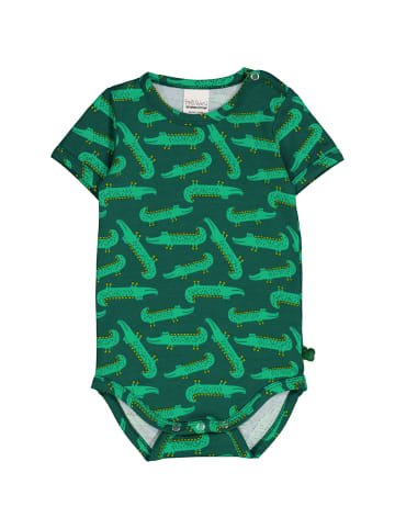 Fred´s World by GREEN COTTON Kurzarmbody in Cucumber/Grass/yellow