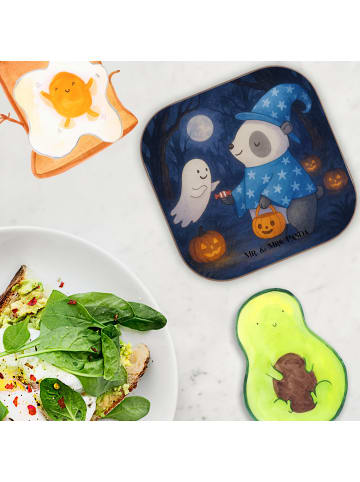 Mr. & Mrs. Panda Tischuntersetzer Panda Zauberer Design ohne Spruch in Weiß