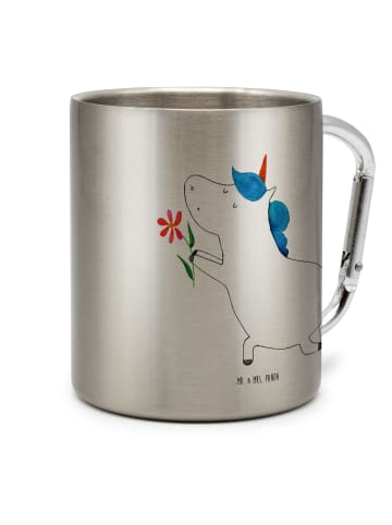 Mr. & Mrs. Panda Teebecher Einhorn Blume ohne Spruch in Silber