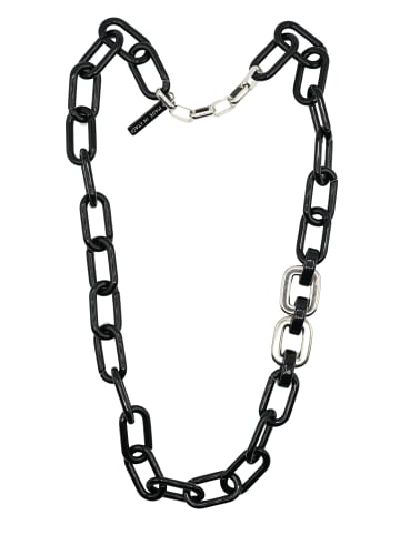 collezione alessandro Lange Kette " Polly " in schwarz-silber