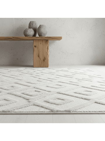 KADIMA DESIGN Teppich 3D Waschbar Geometrisch EISACK Strapazierfähig OEKO-TEX