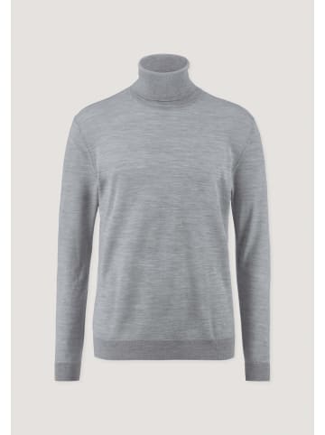 Hessnatur Strick Rollkragen Pullover in hellgrau