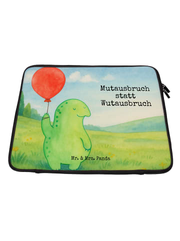 Mr. & Mrs. Panda Laptop Hülle Schildkröte Luftballon Design mit ... in Weiß