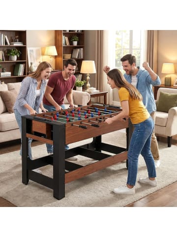 COSTWAY Muti Spieltisch drehbar in Hellbraun