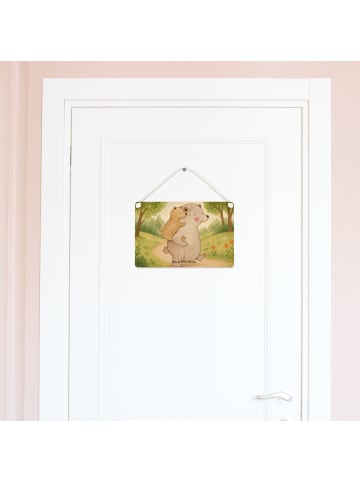 Mr. & Mrs. Panda Deko Wandbild Papa Bär Design ohne Spruch in Weiß