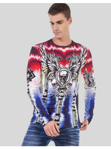 Cipo & Baxx Sweatshirts in RED-BLUE
