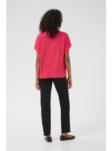 Kaffe Kurzarm-Bluse KAmilia Loose fit in Raspberry