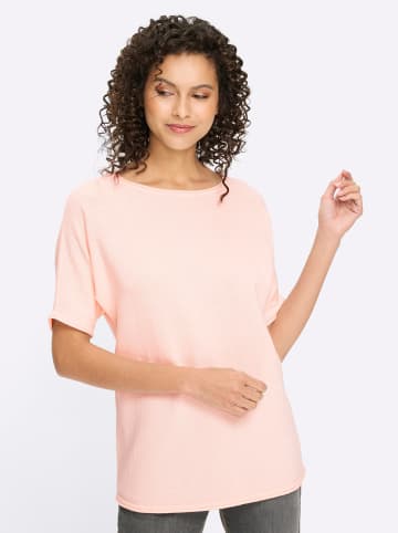 Heine Kurzarmpullover in hellrosé