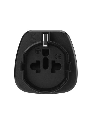 Intirilife 4x Steckdosen Adapter - Typ B auf EU in SCHWARZ