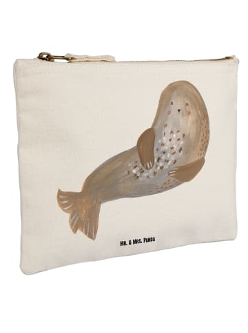 Mr. & Mrs. Panda kosmetiktäschchen Robbe Lachen ohne Spruch in Weiß