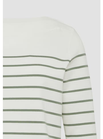 s.Oliver Sweatshirt 3/4 Arm in Grün-creme