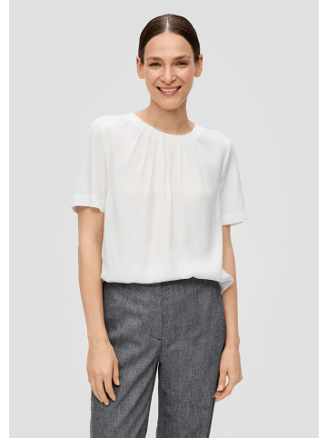 s.Oliver BLACK LABEL Bluse kurzarm in Creme