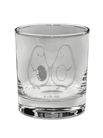Mr. & Mrs. Panda Tumbler Avocado Pärchen ohne Spruch in Transparent
