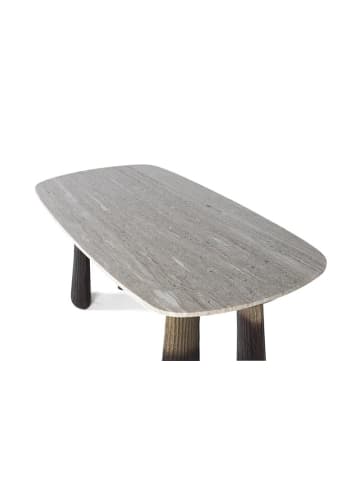 Giner y Colomer Esstisch mit ovaler Marmorplatte 180 cm in Gray