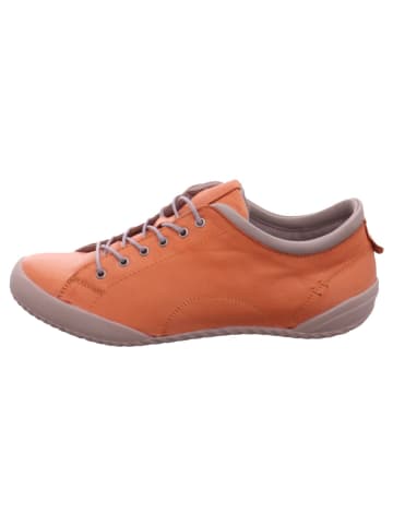 Esgano Damenschnürrschuhe halb sportlicher Boden Da.-Sneaker in  Orange