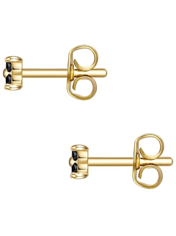 Glanzstücke München Ohrstecker aus Sterling Silber mit Zirkonia in gelbgold