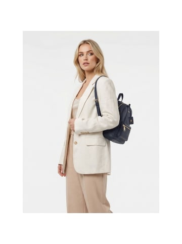 Lazarotti Bologna Leather City Rucksack Leder 27 cm in navy