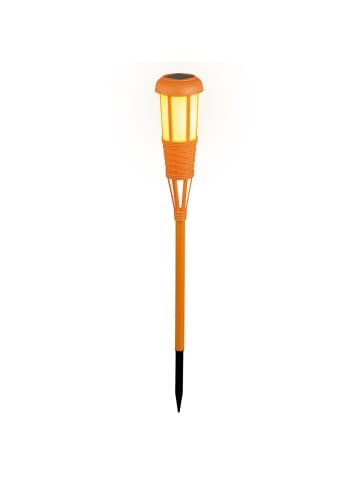 MARELIDA LED Solar Fackel mit Flammeneffekt H: 61cm in orange
