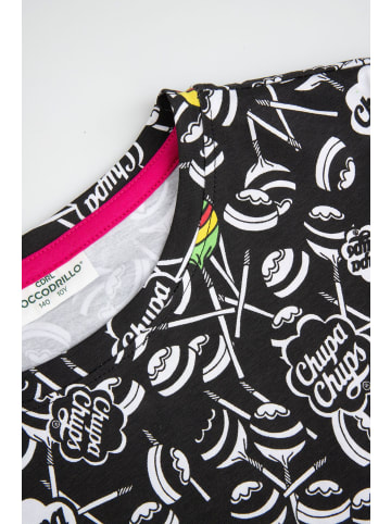 Coccodrillo T-Shirt mit kurzem Ärmel in schwarz