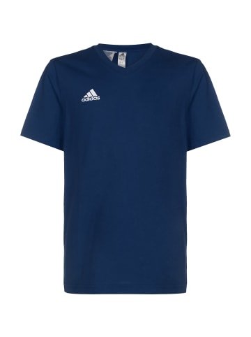 adidas Performance Trainingsshirt Entrada 22 in blau / weiß