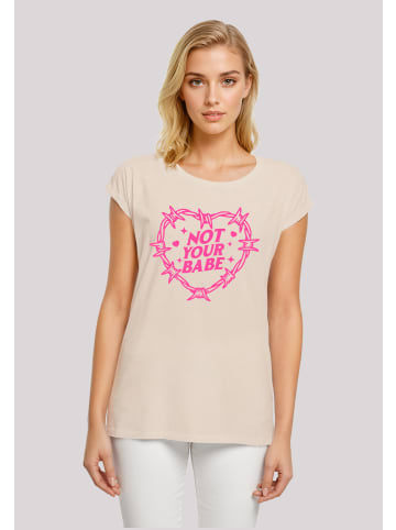 F4NT4STIC T-Shirt Unabhängige Frau Not Your Babe Frauentag in Whitesand