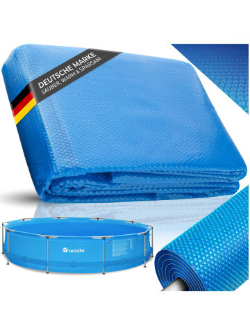 tectake Pool-Solarfolie, platzsparend verstaubar, Durchmesser 300 cm
