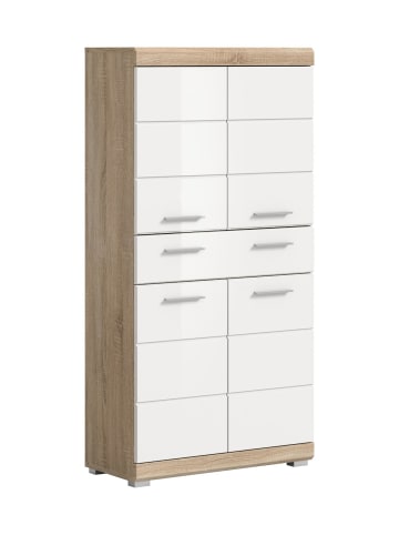 ebuy24 Hochschrank Lambada Weiß 74 x 31 cm