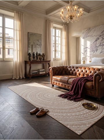 KADIMA DESIGN Läufer Orientalisch flachgewebt pflegeleicht Wohnzimmer Flur in Natur