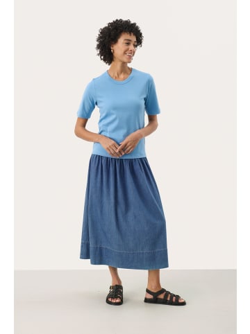 PART TWO T-shirt RatanaPW Gerade Passform in Silver Lake Blue