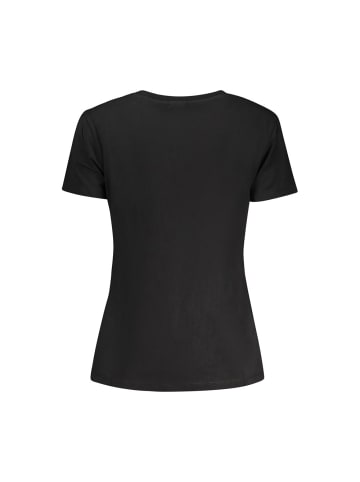Guess Jeans Schwarzes Baumwoll-T-Shirt