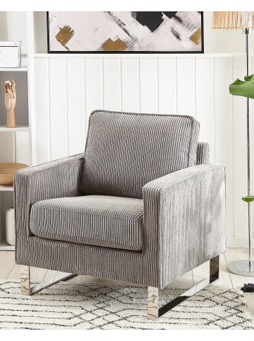 Beliani Sessel VIND in Grau - (W) 79 x (H) 82 x (L) 85 cm