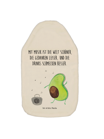 Mr. & Mrs. Panda Wärmflasche Avocado Tanzen mit Spruch in Weiß