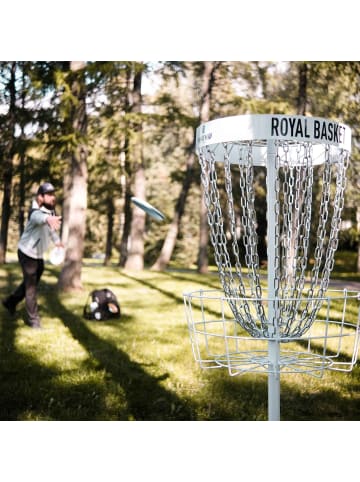 Viking discs Royal Basket Disc Golf Korb in Weiß 66x66x143cm