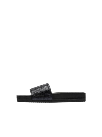 Flip Flop Sandale "pool metallic cracked" in schwarz